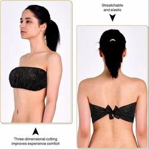 Disposable Black Spa Bra Warp